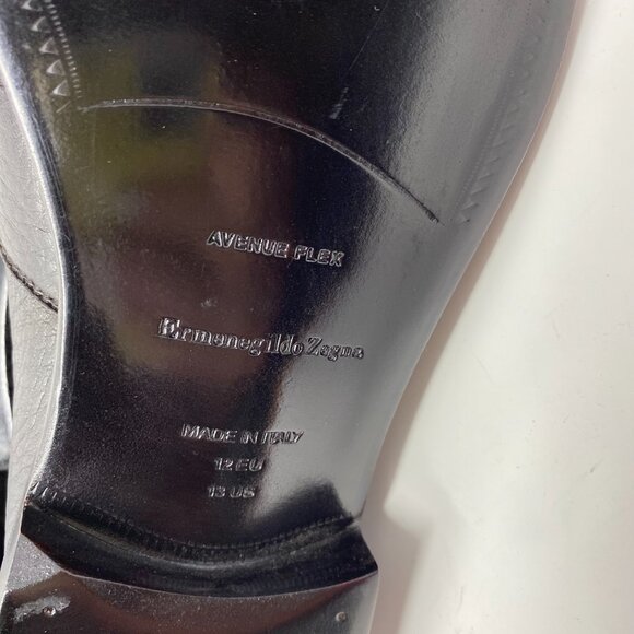 NEW ermenegildo zegna leather slip on loafer shoes - Picture 8 of 8